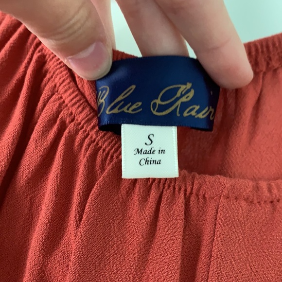 Long Sleeve Burnt Orange Blouse - Picture 5 of 5